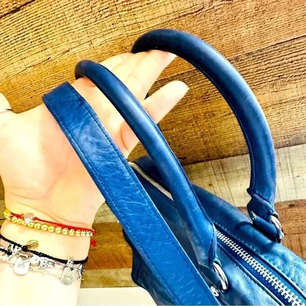 Rebecca Minkoff Blue Morning After Leather Crossbody Bag - Picture 6 of 12